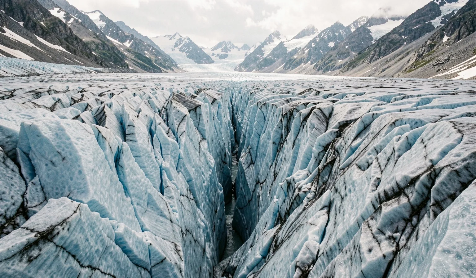 Alpiner Gletscher