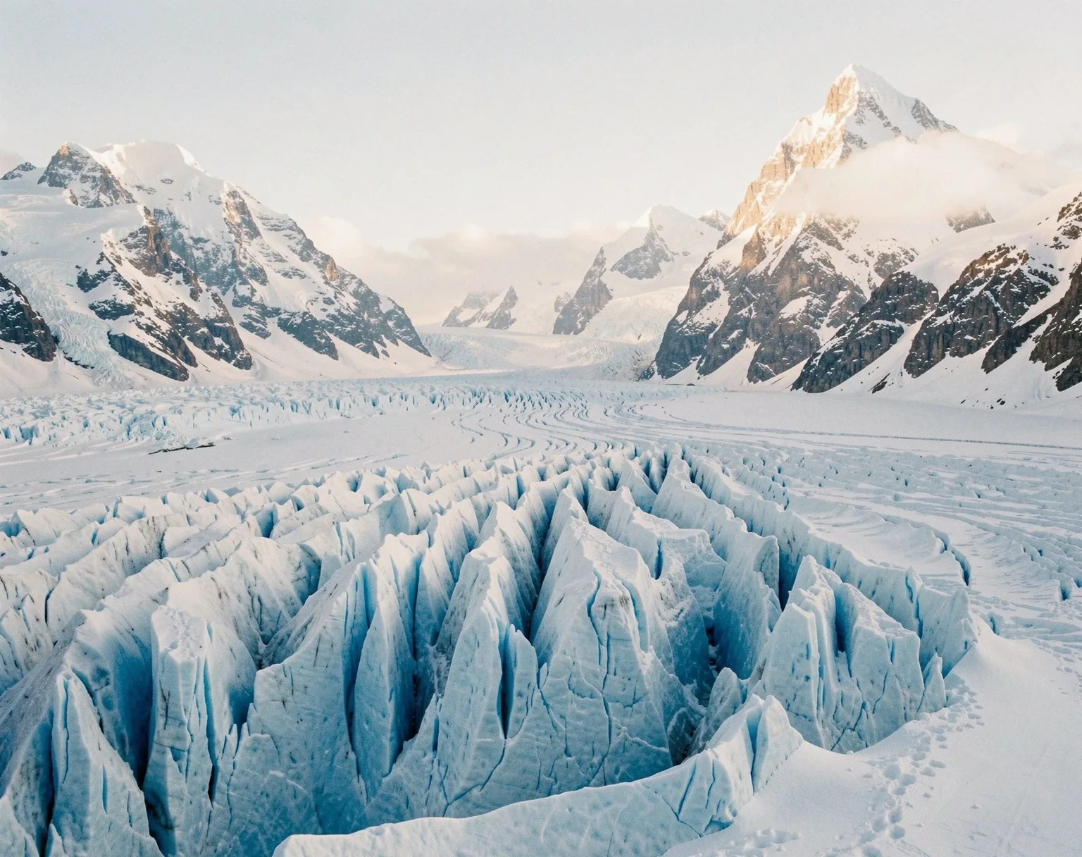 Alpiner Gletscher